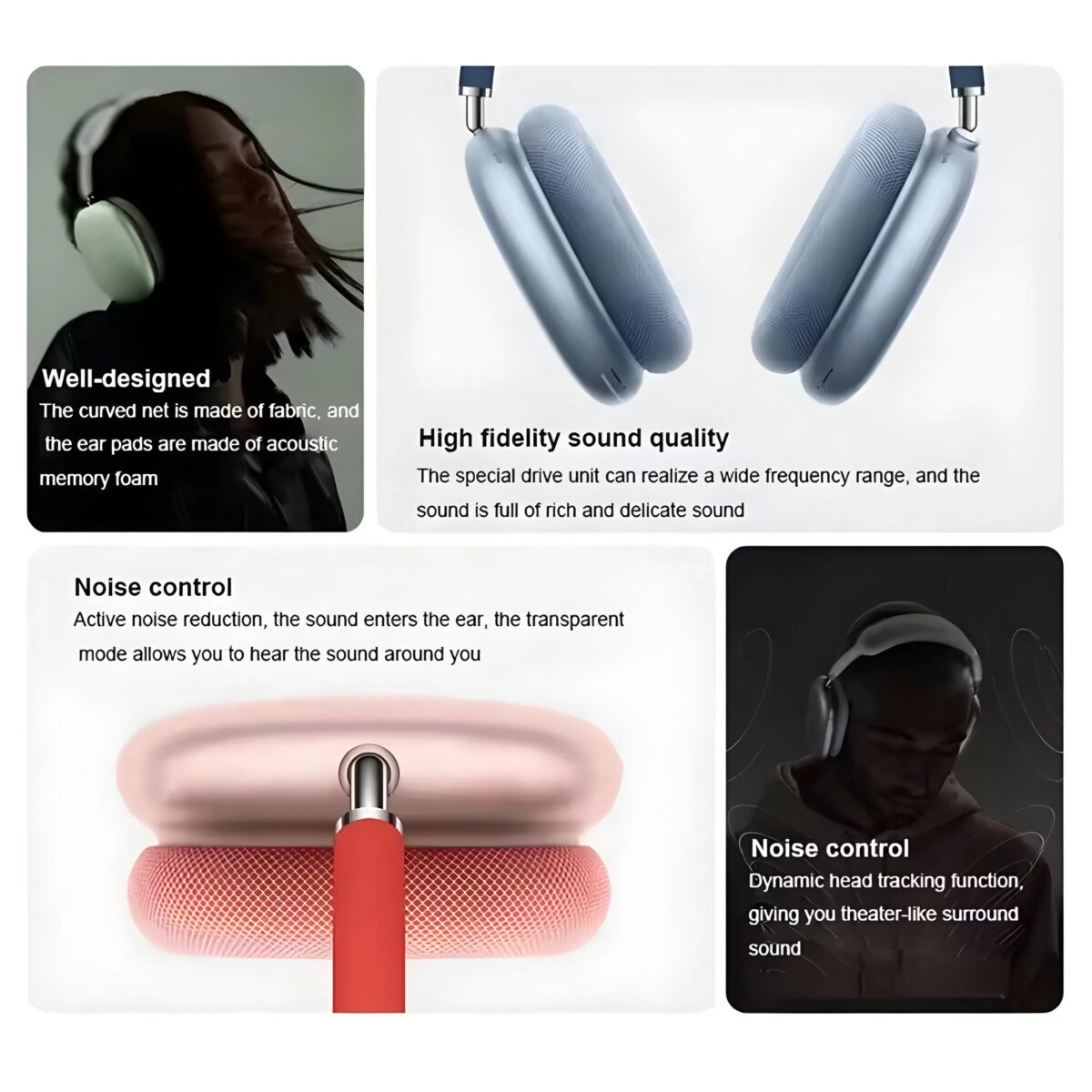 P9 Pro Max Wireless Headphones – Great Sound, Premium Comfortability! - Image 4