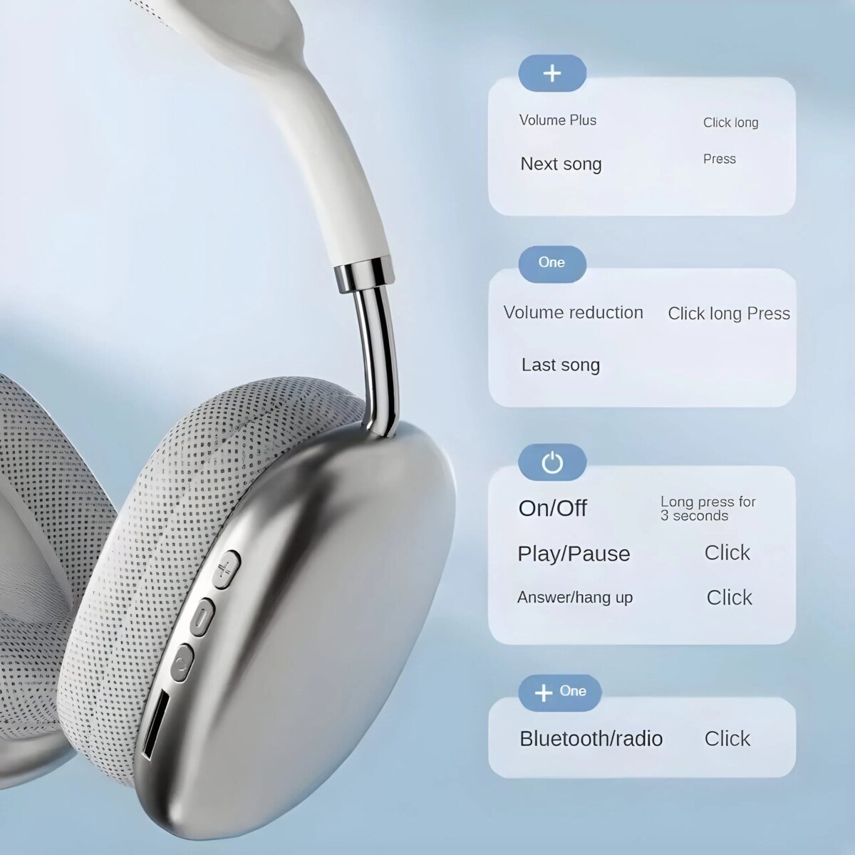P9 Pro Max Wireless Headphones – Great Sound, Premium Comfortability! - Image 2