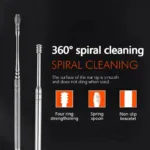 Ear Wax Cleaning Kit - 6 Tools in a Premium Leather Bag - Image 3